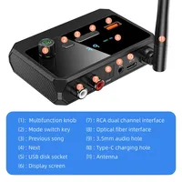 Nouveau Récepteur Audio Bluetooth 5.3 Prend en Charge U-disk AUX 3.5mm RCA Optique USB Stéréo Sans Fil pour Voiture TV PC Accessoire