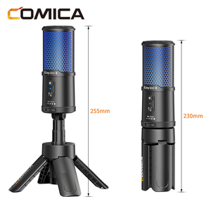 ไมโครโฟน COMICA EJoy Uni S Type C RGB แบบคาร์ดิออยด์ คอนเดนเซอร์ USB ตัดเสียงรบกวน พกพาสะดวก ความละเอียด 24 บิต 48kHz ช่องต่อ 3.5 มม. สำหรับมอนิเตอร์แบบมีสาย - Product Image 2