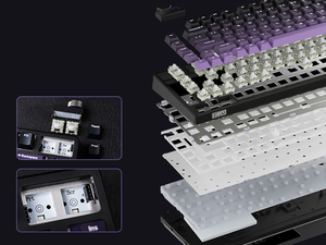 คีย์บอร์ดเกมมิ่ง EPOMAKER HE75 Mag Magnetic Switch แบบ 75% Hall Effect 8000Hz Rapid Trigger 0.1 มม. Gasket Mount RGB Knob สำหรับ Win/Mac - Product Image 5