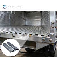 Profilés en alliage d'aluminium léger pour plateformes, camions et remorques, avec revêtement en poudre anodisé personnalisé