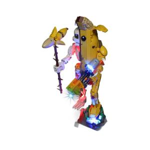 Giocattolo modello con osso leggero a LED Banana persona Peely (senza mattoni inclusi)-giocattolo educativo per 6 + anni compatibile con <span class=keywords><strong>lego</strong></span> - Product Image 1