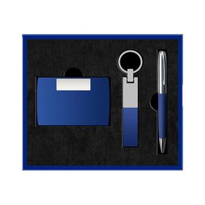 Maxfree Printed Logo Company Souvenir Gift Set Business <b>Card</b> <b>Holder</b> <b>Metal</b> Keychain Note-Taking Pen for Customers - Product Image 2