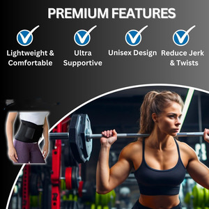 Soporte Lumbar Transpirable para Hombres y Mujeres, Directo <span class=keywords><strong>de</strong></span> Fábrica, para Levantar Pesas, Ciática, <span class=keywords><strong>Hernia</strong></span> Discal - Product Image 4