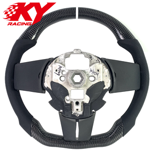 Volante deportivo personalizado de fibra de carbono y cuero, compatible con Ford Mustang S197 GT GT500 Shelby 2005-2014 - Product Image 3