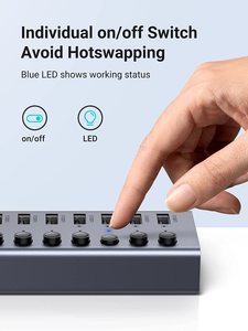 Ugreen Powered <span class=keywords><strong>USB</strong></span> 3.0 <span class=keywords><strong>HUB</strong></span> cổng dễ dàng đa nhiệm Adapter với 4 thông minh sạc cổng <span class=keywords><strong>USB</strong></span> Splitter - Product Image 4