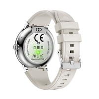 Direct Usine Nouvelle Smartwatch AK107 2026 Écran AMOLED 1,19'' Appel Bluetooth IPX8 Silicone Fréquence Cardiaque SpO2 Tension Artérielle Multi-Sports Fitness Sommeil Musique Femme