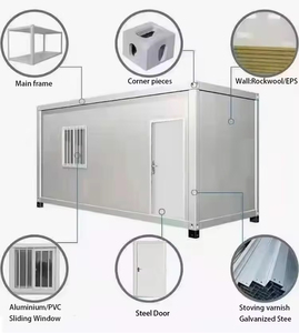 Casas Contenedor Prefabricadas de Lujo de 20 pies y 40 pies <span class=keywords><strong>con</strong></span> Dormitorio, Baño, Paquete Plano, Casa Modular Prefabricada - Product Image 3
