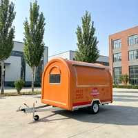 Camion de restauration mobile personnalisé en acier inoxydable pour snacks, fast-food, frites, glaces, hot-dogs, avec système de suivi GPS résistant à la rouille