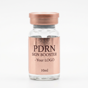 Étiquettes personnalisées en or rose pour flacons PDRN, autocollants métalliques de luxe pour emballages de solutions Meso et Skin Booster - Product Image 1