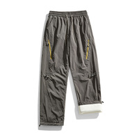Celana Olahraga 3-in-1 Unisex Outdoor Cordura Ukuran Besar, Bahan Nylon Ringan, Nyaman, Dilengkapi Tali Serut dan Kantong, Cocok untuk Hiking dan Santai