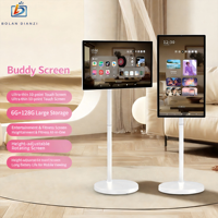 Écran intelligent mobile 23,8 32 27 pouces, machine de diffusion en direct, écran tactile Android, tablette TV intelligente OEM avec support rotatif, texte