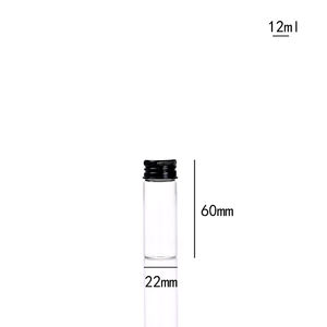 Bouteille en verre transparente Boro3.3 avec bouchon à vis, impression couleur personnalisée, qualité alimentaire disponible - Product Image 4