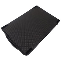 Repose-pieds de bureau en polyester écologique noir, multifonctionnel, anti-stress, avec massage, 44x30x15CM, semi-circulaire, pour voiture