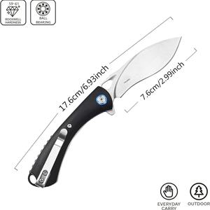 Mini Navaja de Bolsillo G10 con Hoja de Acero Inoxidable 14C28N, Multifuncional, EDC, para Camping, Senderismo, Actividades al Aire Libre, Bricolaje, OEM Disponible - Product Image 5