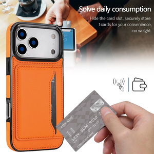 <span class=keywords><strong>Funda</strong></span> Cartera de Cuero PU Premium OEM para <span class=keywords><strong>iPhone</strong></span> <span class=keywords><strong>con</strong></span> Ranuras para Tarjetas, Soporte Magnético y Protección Antigolpes para <span class=keywords><strong>iPhone</strong></span> 18 Pro 17 16 15 14 - Product Image 3