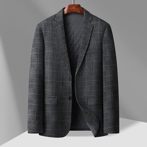 185-215 <span class=keywords><strong>chaqueta</strong></span> acolchada de algodón de <span class=keywords><strong>talla</strong></span> <span class=keywords><strong>grande</strong></span> para hombre para Otoño Invierno de gran tamaño grueso transpirable cálido <span class=keywords><strong>traje</strong></span> informal cierre de botones - Product Image 1