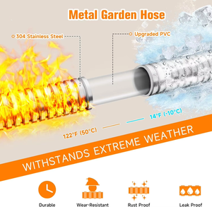 Rallonge de tuyau d'arrosage <span class=keywords><strong>courte</strong></span> en acier inoxydable 304, durable, flexible et anticorrosion, vente en gros directe usine - Product Image 2