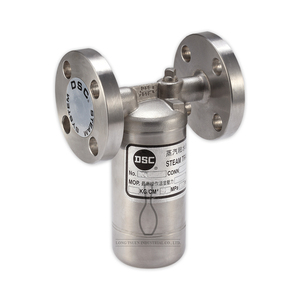 Piège à clapet inversé en acier inoxydable industriel avec bride - Product Image 1