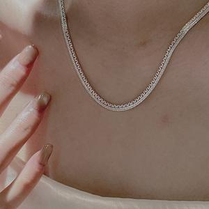 Collar de Corazón de Plata de Ley S925, Artesanía Italiana, Estilo Vintage, con Cuentas, Diseño Único y Cierre Tejido - Product Image 2