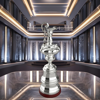 Trophées personnalisés en résine métallique, Rugby, Basketball, Baseball MVP Championship Trophées, Artisanat, Prix sportifs scolaires