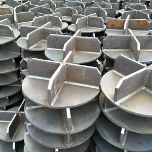Pieu tubulaire de fondation de bâtiment pieu intégré fabricants de pieux croisés pointus en acier en gros