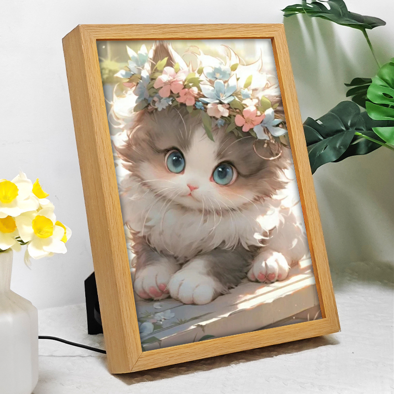 Three Color Luminous LED Shadow Box