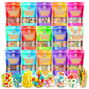 Venta directa de fábrica Halal, liofilización a granel, sabor a fruta dulce agria, gelatina, caramelos de goma, bombones, sabor surtido Liofilizado - Product Image 5