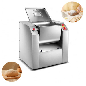Mélangeur à pâte horizontal avec bouton d'arrêt d'urgence, repose-pieds antidérapant, machine à pétrir la farine pour cantine et pâtisserie - Product Image 1
