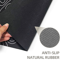 Tapis de souris de jeu étanche noir avec impression de logo personnalisé avec clavier antidérapant XXL taille de bureau épaisseur Esay Clean Wash