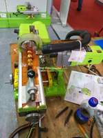 Mesin bubut kayu Mini 1200W 220V LY 3309 miniatur Buddha manik-manik alat mesin bubut dengan 4 rahang Chuck pertukangan