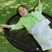 Balançoire suspendue ronde moderne Ropecube pour enfants, robuste, pour jardin, parc, aire de jeux, villa et école
