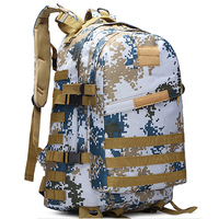 Sac à dos tactique JSH Molle imperméable multifonctionnel de voyage avec sac à dos camouflage en nylon Oxford doublé fermeture éclair
