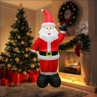 Figurine gonflable de Noël transfrontalière de 1,80 m pour décoration extérieure de jardin, décorations de vacances gonflables