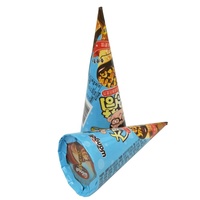 Cornet de crème glacée personnalisé croustillant avec biscuit au chocolat