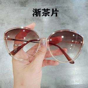 Lunettes de soleil pour femmes, monture dorée, verres PC, protection UV 100%, mode, protection solaire, voyage, conduite, performance scénique - Product Image 3