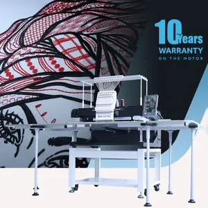 1 head 500*1200mm 10 year motor warranty automatic computerized hat t-shirt flat brother type sewing embroidery machine on sale
