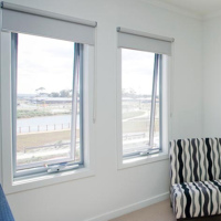 Auvent en aluminium de style moderne fenêtres maisons privées ouverture verticale étanche au vent insonorisé fibre de verre thermique
