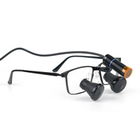 Lampe dentaire LED MC-JD2100 avec loupes binoculaires 21NM-300X, lampe frontale à spot lumineux pour chirurgie, grossissement 3.0x