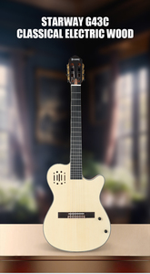 Starway Custom Latest Educational Guitarra 39 Inch Classical Cutaway Guitar <b>String</b> <b>Instrument</b> for Beginners - Product Image 6
