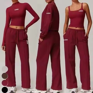 <span class=keywords><strong>Ensemble</strong></span> Sport <span class=keywords><strong>Femme</strong></span> Personnalisé : Haut, 2 Pièces Twinset, <span class=keywords><strong>Ensemble</strong></span> de <span class=keywords><strong>Jogging</strong></span>, Sweat-shirt de Sport avec Débardeur - Product Image 2