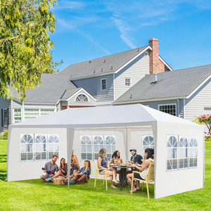 DB White 10 'x 20' Tienda de campaña para fiestas al aire Libre con 4 paredes laterales extraíbles Toldo Oxford impermeable para Patio Gazebo de boda - Product Image 5