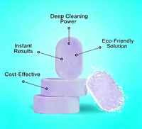 Nettoyant multi-surfaces sans produits chimiques, action rapide, à base de plantes, comprimés de nettoyage polyvalents multi-usages