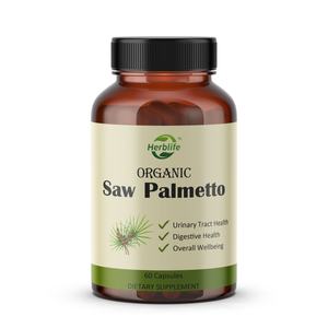 แคปซูลซาวพาลเมตโตออร์แกนิกขายดีแบบ OEM/ODM ช่วยเสริมสร้างสุขภาพทั่วไป ระบบย่อยอาหาร และสุขภาพทางเดินปัสสาวะ ขนาด 1000 มก. 60 แคปซูล - Product Image 1