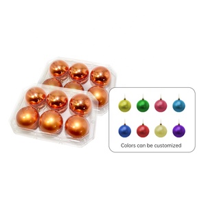 Factory Wholesale Luxury Handmade <strong>Christmas</strong> <strong>Tree</strong> <strong>Hanging</strong> Balls Matte Plastic Baubles Waterproof Halloween Party Decoration - Product Image 5