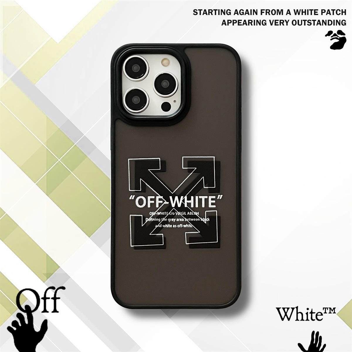 Skin Feel Matte Phone Case Black Large Cutout Black Label