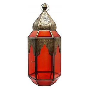 Linterna de vela marroquí de nuevo diseño 2025, decoración colgante de hierro dorado antiguo para bodas, hecha de Metal - Product Image 2