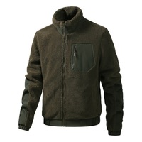 Blouson Bomber Zippé Homme Transfrontalier en Polyester Automne Hiver Col Montant Décontracté Streetwear Motif Cœur Service OEM