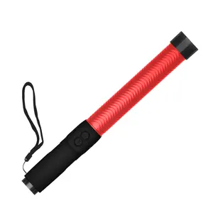 Traffic Safety Warning Light Rechargeable Led Red Flashing Light Stick Traffic Warning Baton