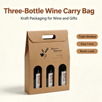 Caja de Papel de Lujo Reciclable con Logotipo Personalizado, Caja de Regalo para Botellas de Licor, Whisky, Vino Tinto, Cajas de Papel Kraft para Vino