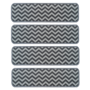 Tấm thảm bậc cầu thang chống trơn trượt, chất liệu gel foam, có sọc, tự dính - Product Image 3